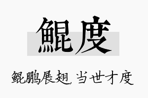 鲲度名字的寓意及含义