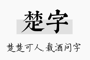 楚字名字的寓意及含义