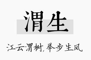 渭生名字的寓意及含义