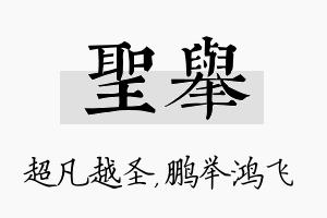 圣举名字的寓意及含义