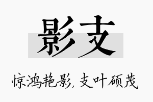 影支名字的寓意及含义