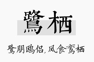 鹭栖名字的寓意及含义