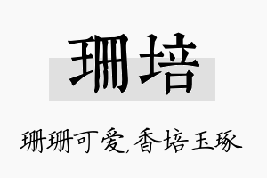 珊培名字的寓意及含义