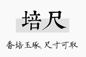 培尺名字的寓意及含义