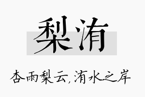 梨洧名字的寓意及含义