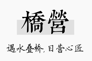 桥营名字的寓意及含义