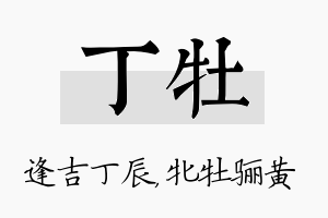 丁牡名字的寓意及含义