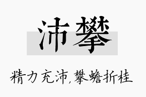 沛攀名字的寓意及含义