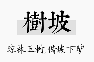 树坡名字的寓意及含义