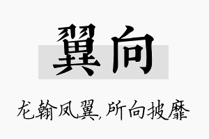 翼向名字的寓意及含义