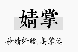 婧掌名字的寓意及含义