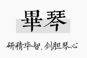 毕琴名字的寓意及含义