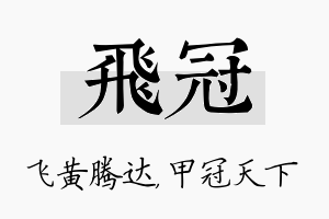 飞冠名字的寓意及含义