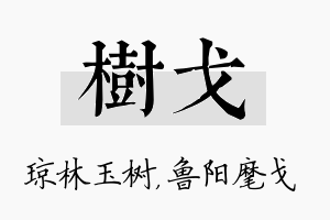 树戈名字的寓意及含义