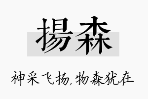 扬森名字的寓意及含义