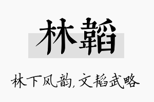 林韬名字的寓意及含义