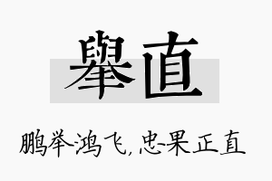 举直名字的寓意及含义