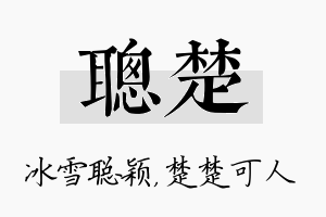 聪楚名字的寓意及含义