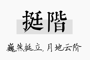 挺阶名字的寓意及含义