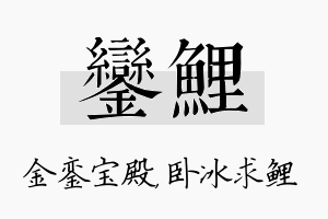 銮鲤名字的寓意及含义