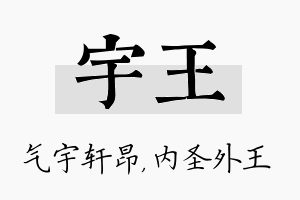 宇王名字的寓意及含义