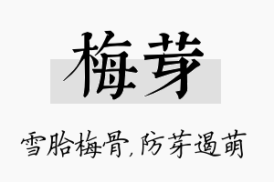 梅芽名字的寓意及含义