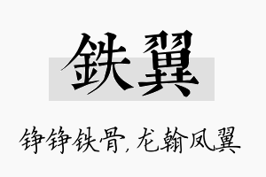 铁翼名字的寓意及含义