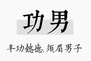 功男名字的寓意及含义