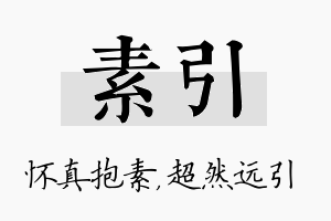 素引名字的寓意及含义