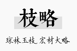 枝略名字的寓意及含义