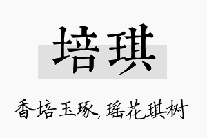 培琪名字的寓意及含义