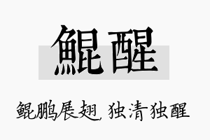 鲲醒名字的寓意及含义