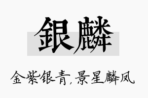 银麟名字的寓意及含义