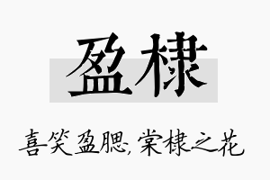 盈棣名字的寓意及含义