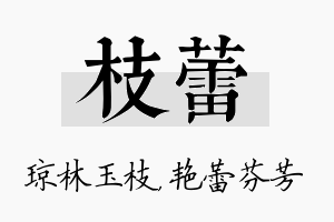 枝蕾名字的寓意及含义