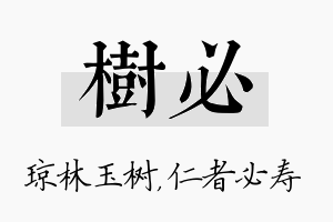 树必名字的寓意及含义