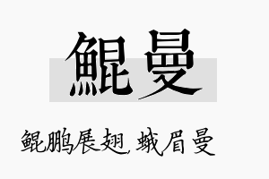 鲲曼名字的寓意及含义