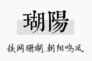 瑚阳名字的寓意及含义