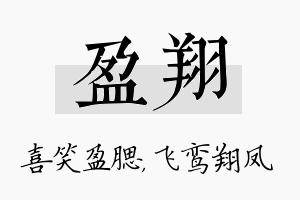 盈翔名字的寓意及含义