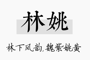 林姚名字的寓意及含义