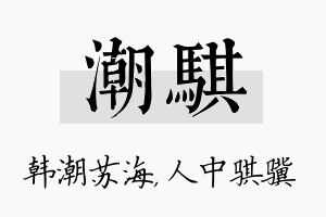 潮骐名字的寓意及含义