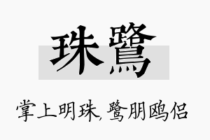 珠鹭名字的寓意及含义