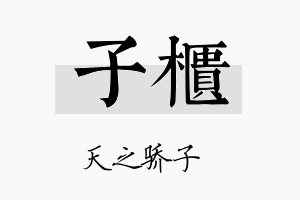 子柜名字的寓意及含义