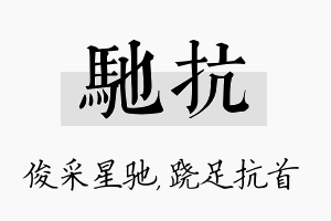 驰抗名字的寓意及含义