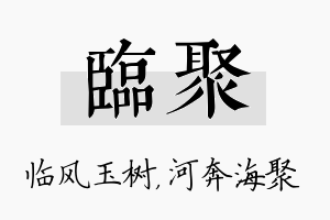 临聚名字的寓意及含义