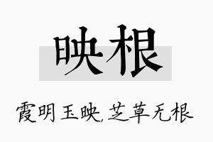 映根名字的寓意及含义