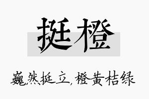 挺橙名字的寓意及含义