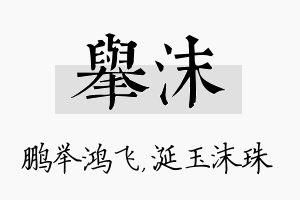 举沫名字的寓意及含义