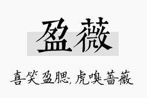 盈薇名字的寓意及含义