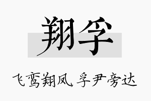 翔孚名字的寓意及含义